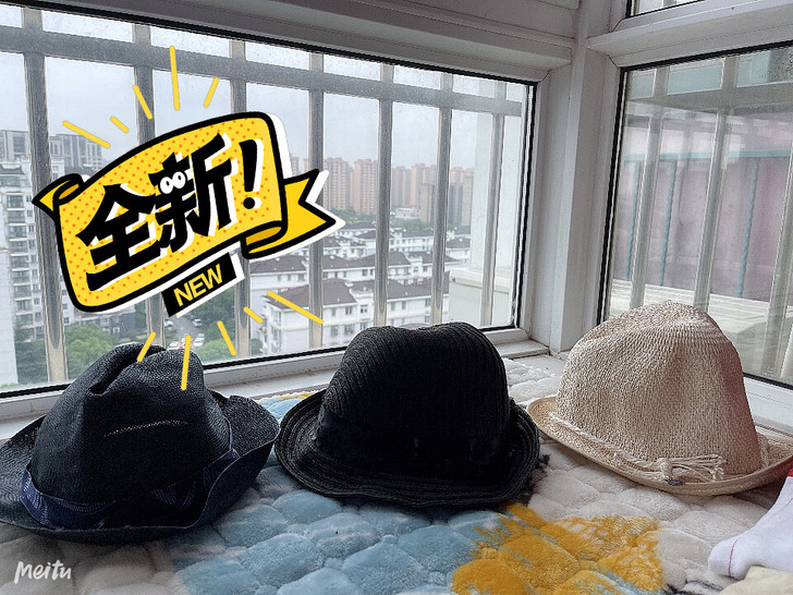 帽子系列,凹凹造型的小礼帽,夏季用,全新,...