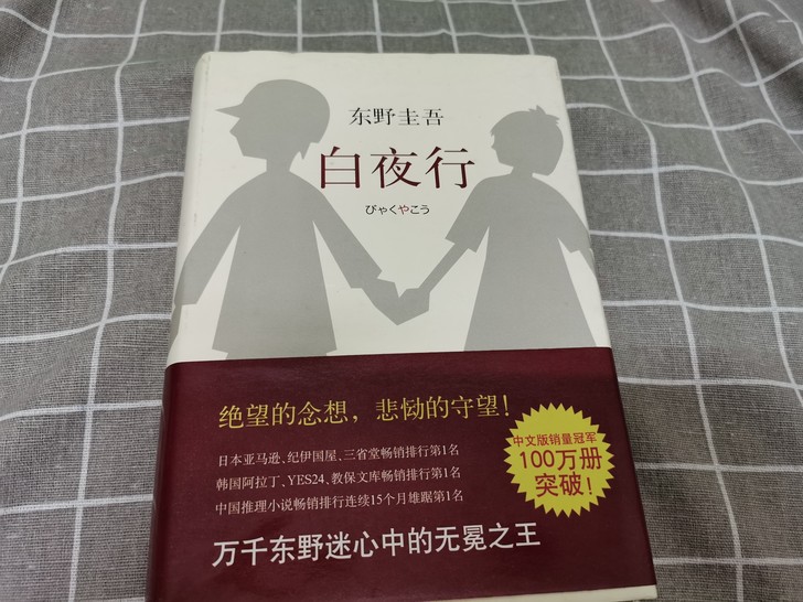 东野圭吾《白夜行》,只读一遍几乎全新。