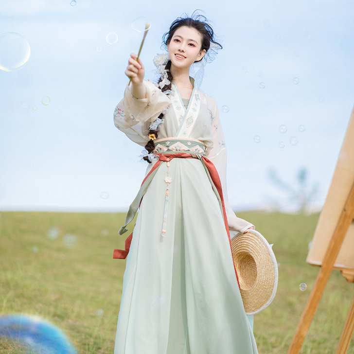 池夏 汉服下裙,下裙到货洗过未穿,有意者联系