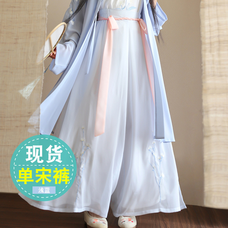 重回汉唐旧忆 原创设计日常汉服女款绣花长褙...