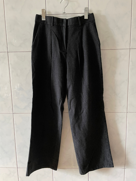 theory 阔腿裤,羊绒材质,长度为长裤...