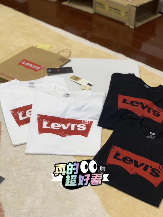LevisT恤全新李维斯白色黑色灰色藏青色...