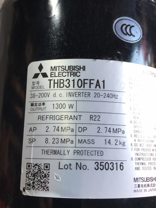 THB310FFA1全新原装三菱空调压缩机...