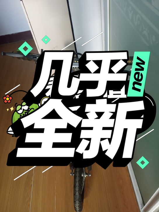 自己家孩子骑的折叠款自行车，八成新，外观全...