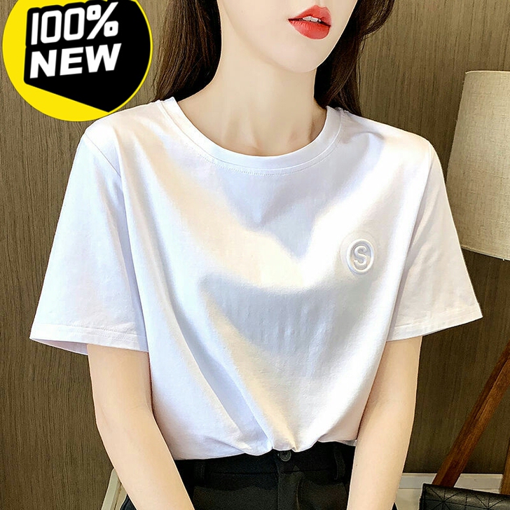 商场单便宜清货白色女士短袖t恤女2021新...