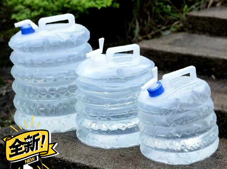 【全新】户外伸缩折叠储水桶3L5L15L水...