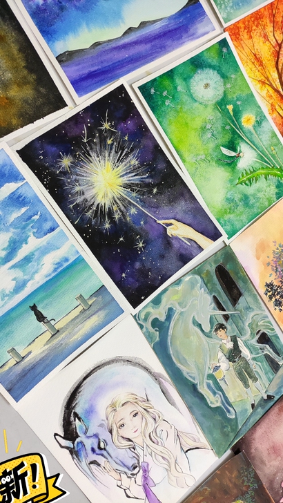 水彩画作品