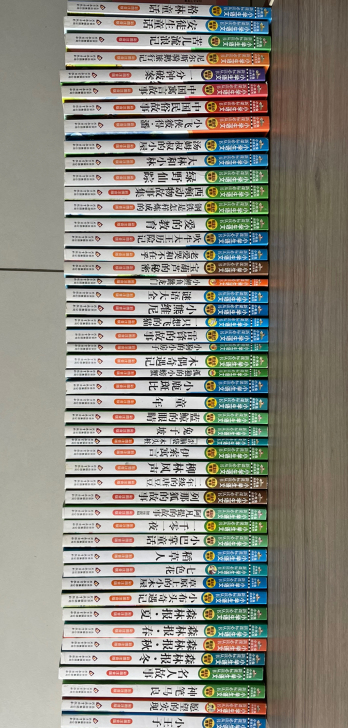 为了给书架换血特清理出儿子一二年级看过的部...