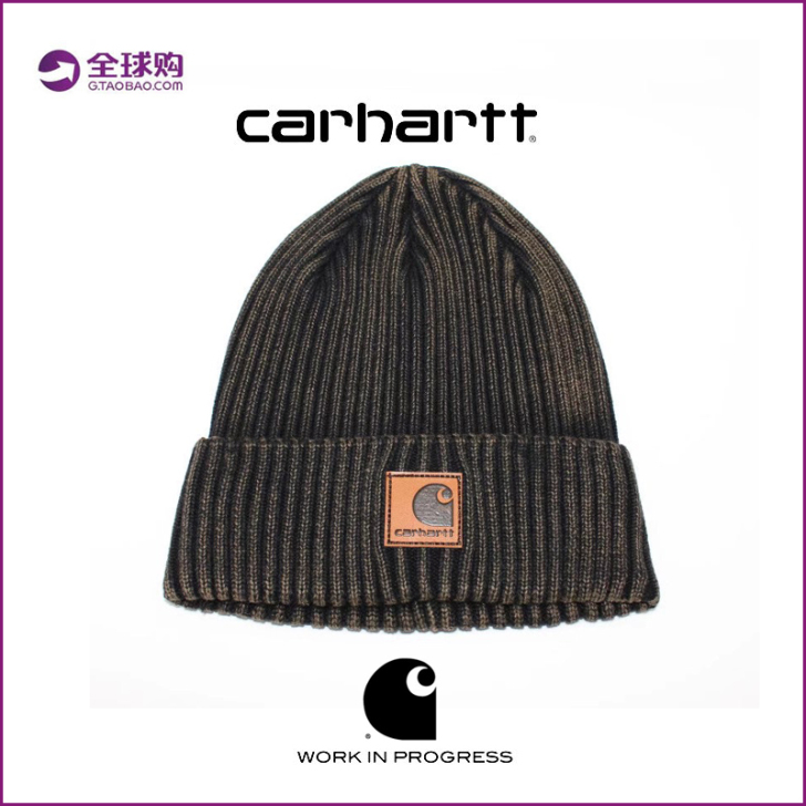 carhartt卡哈特复古水洗毛线帽保暖男...