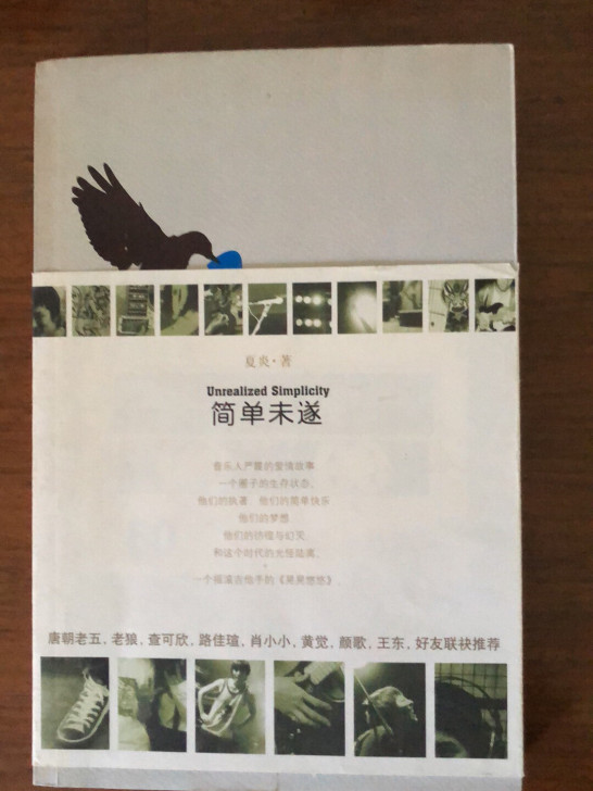 绝版书，吉他手夏炎自传，简单未遂，品相佳九...