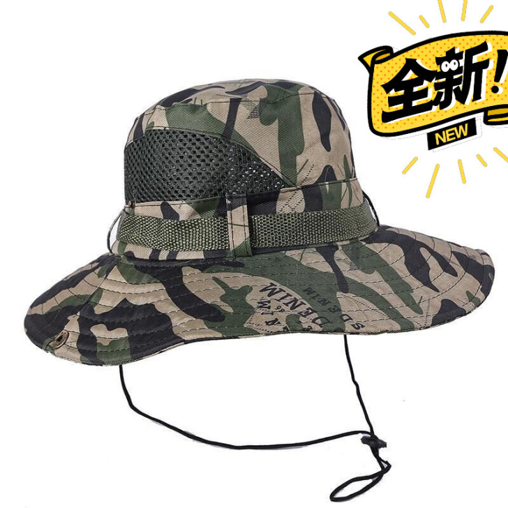 钓鱼帽防晒遮阳盆帽男女百搭渔夫帽工作帽户外...