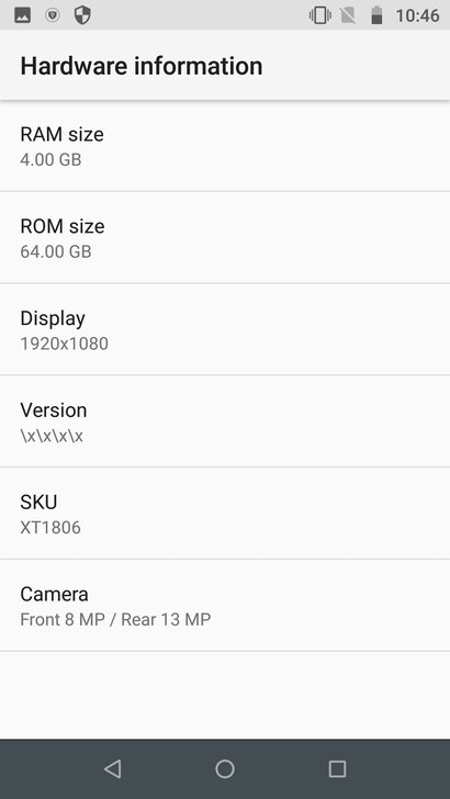 品牌型号 moto G5s plus (x...