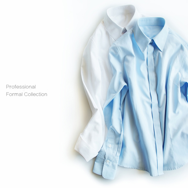 OFFIY职业公务员面试白色正式防走光收腰...