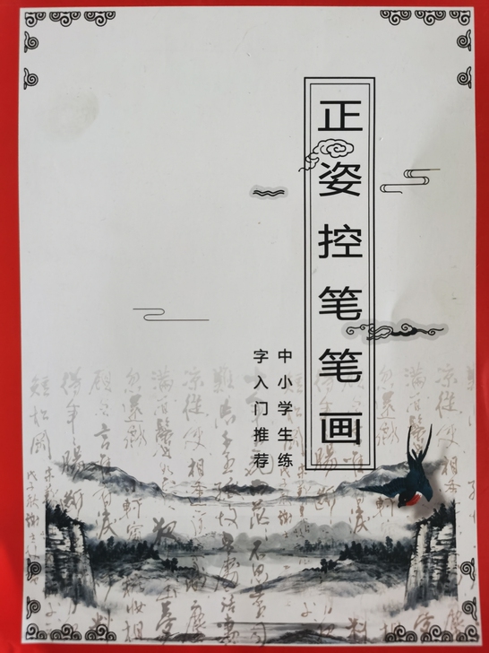 新版正姿控笔笔画训练，加厚纸张，包含练字动...