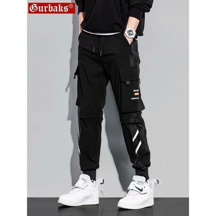 清库存）夏季薄款工装裤男士潮牌宽松束脚机能...