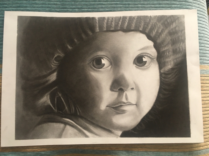 8k素描人物作品，非偏远36.8包邮