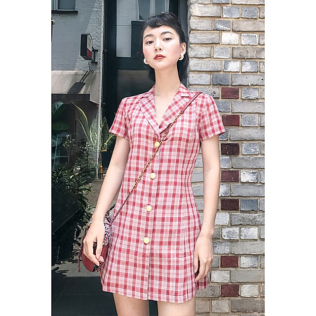 裙子夏女2018新款短裙港味复古修身性感显...