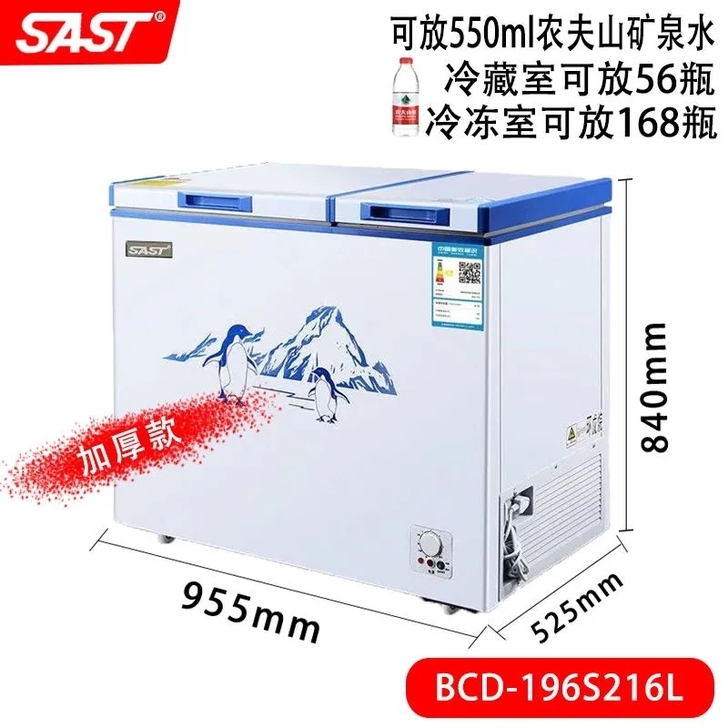 全新冰柜闲置/单温双温都有/SAST先科冷...