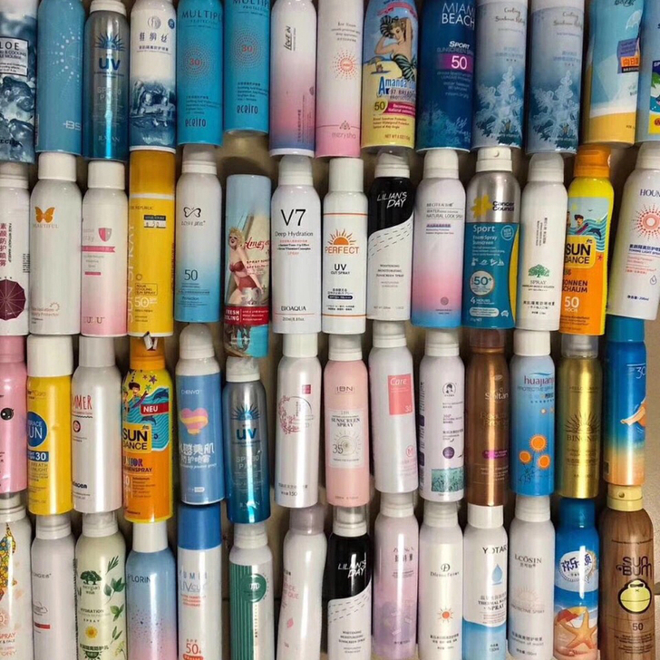 机场渠道，旅客防晒喷雾，各种品牌随机发货瓶...