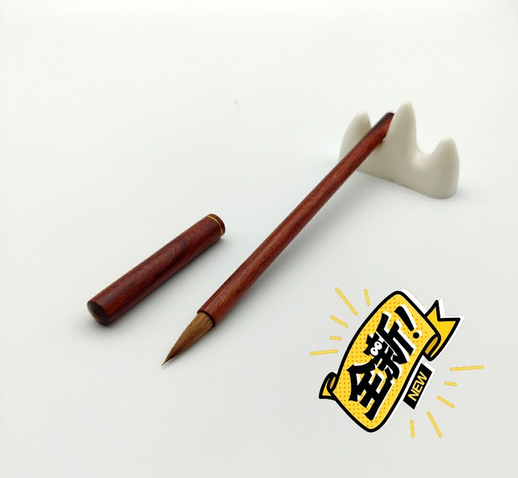 纯狼毫的盖帽小楷毛笔，具有颜值高，易携带，...