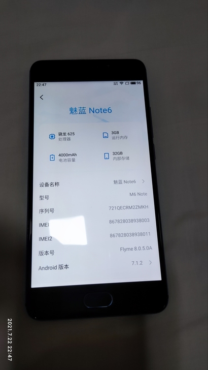 魅族Meizu魅蓝note6 3+32g ...