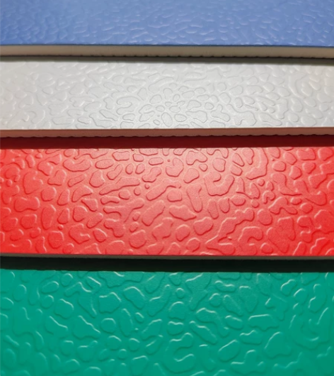 斑点纹纹运动地板羽毛球地胶篮球体适能塑胶地...