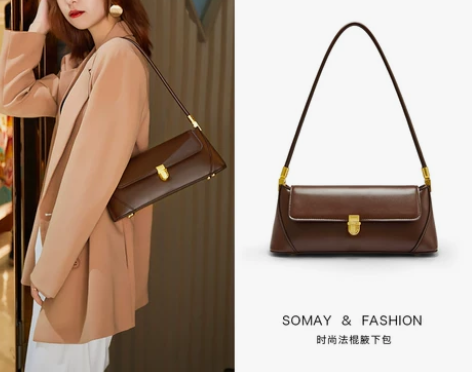 Somay腋下包包女2021新款潮复古手提...