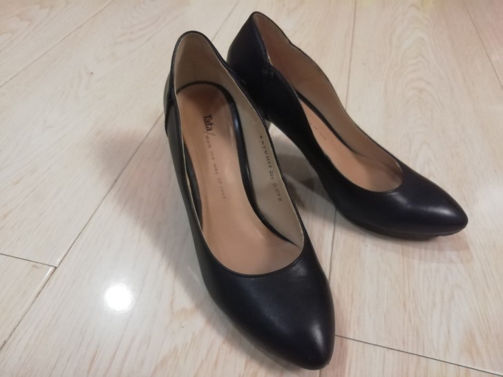 他她瓢鞋，35码，鞋跟5cm，公务员面试时...