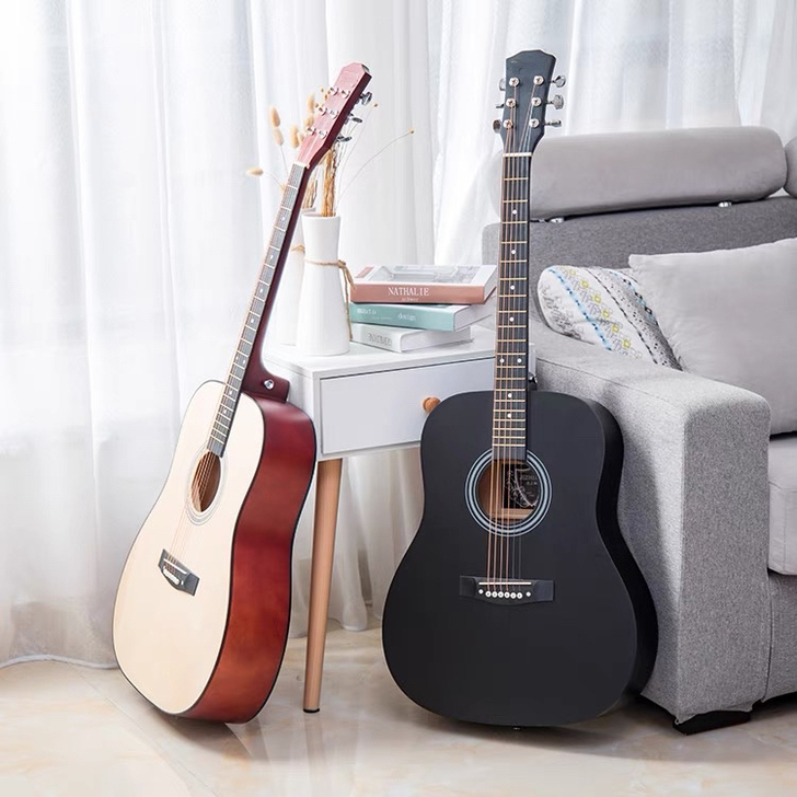 秒出！单板吉他1680全新买的民谣吉他初学...