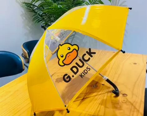 G.DUCK小黄鸭儿童雨伞男女宝宝卡通透明...