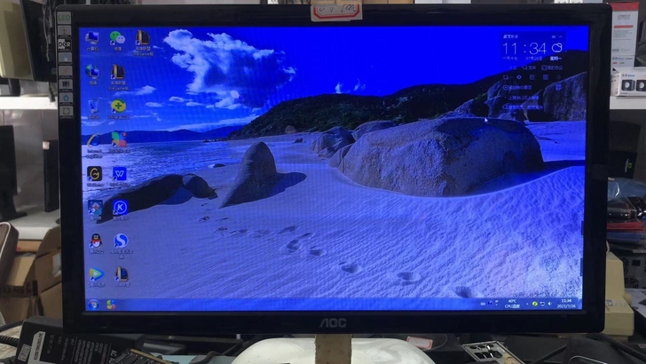 特价出售20寸aoc显示器一台，如图所示，...