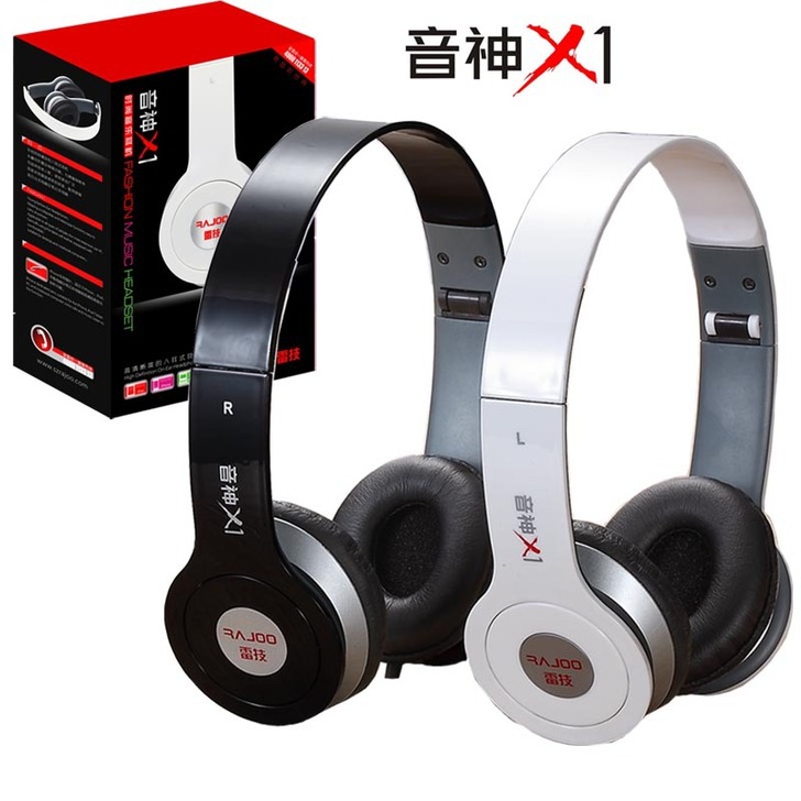 淘金币 雷技音神X1 折叠头戴式耳机包邮 ...