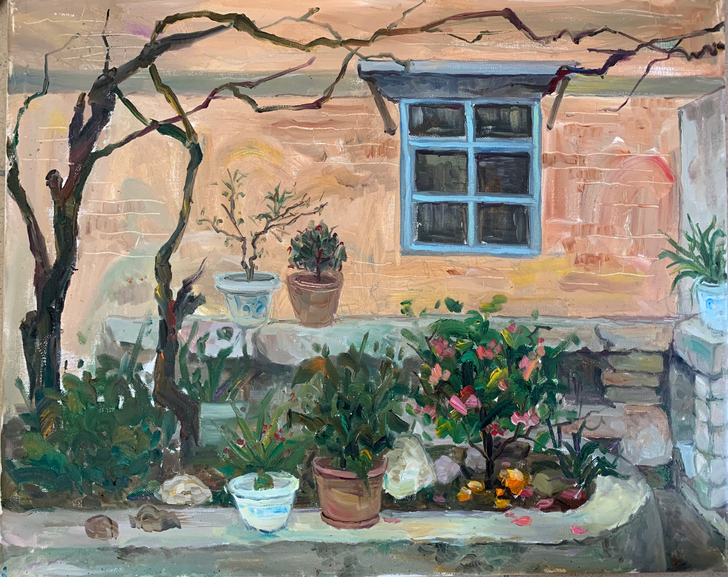 福建写生手绘油画风景作品 可当装饰画 无框