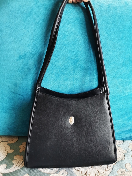 vintage中古腋下包单肩包手提包黑色真...