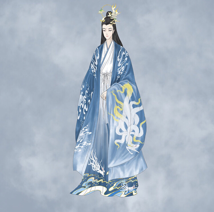 汉服男山海经天狐雾外江山原创正版男女情侣款...