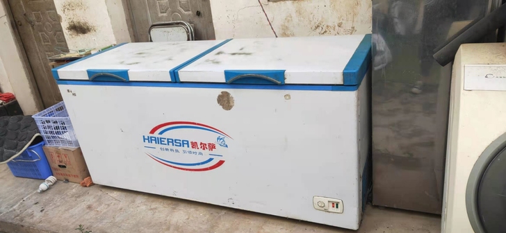 烧烤店闲置凯尔萨冰柜,双开门大冰箱