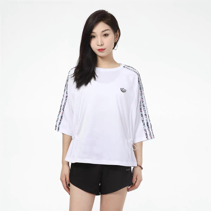 阿迪达斯三叶草短袖女 2021夏季新款运动...