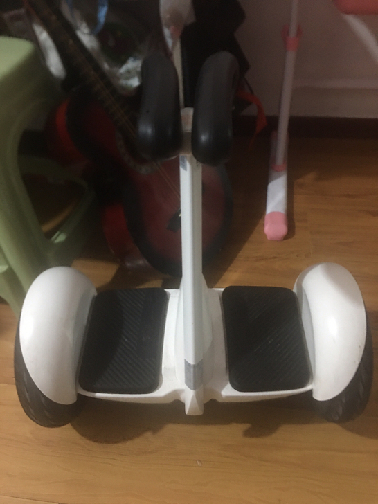 小米九号平衡车、瞒着媳妇给孩子买的、一直不...