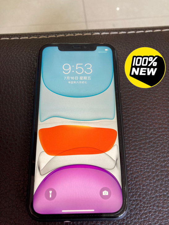 全新iPhone11 128g黑色美版黑解...