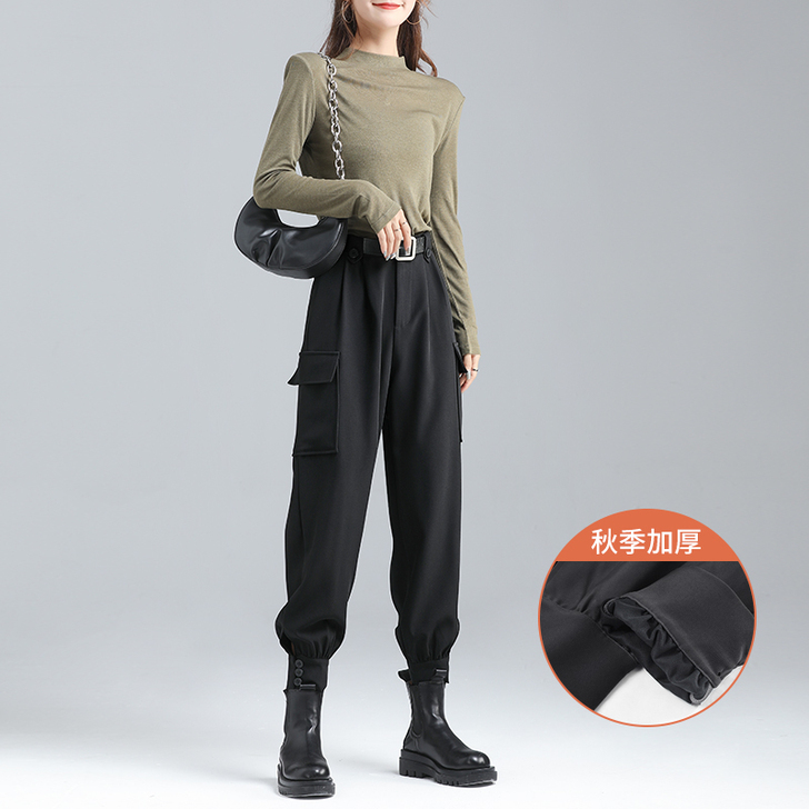 【国庆价】工装裤子女宽松束脚秋装2020年...