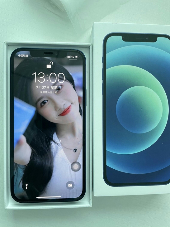 苹果12  iphone  12，蓝色12...