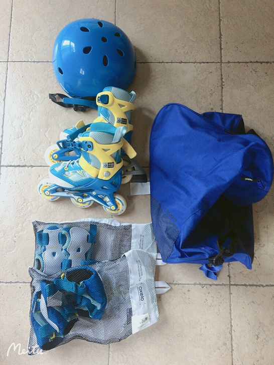 全套迪卡侬装备,9成新,小盆友没怎么滑就太...