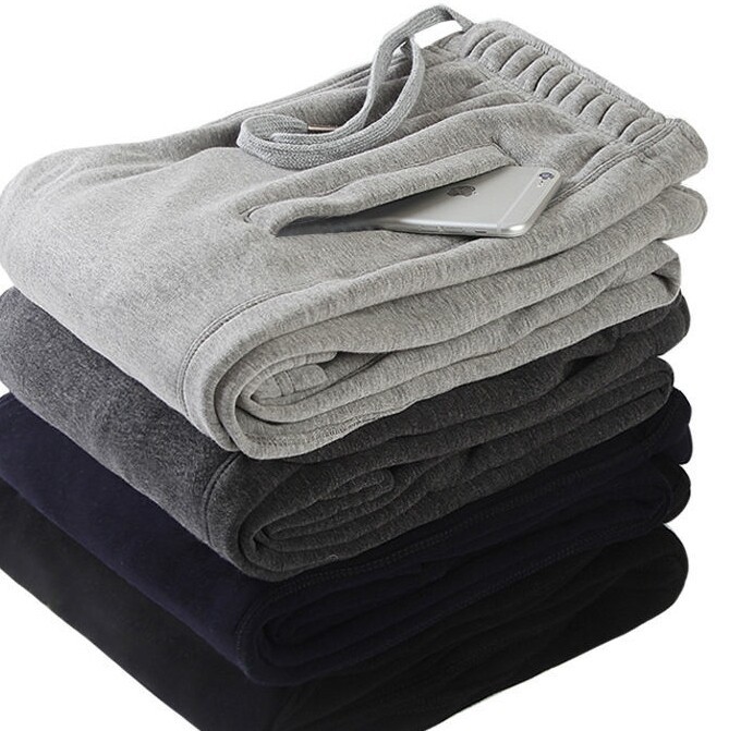 男装运动裤纯棉宽松直筒休闲裤加肥加大百搭跑...