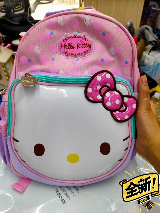 新款凯蒂猫小学生女童幼儿园女护脊书包女孩小...