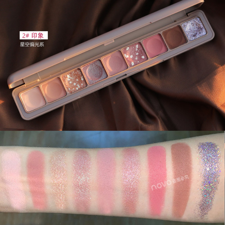 NOVO眼影2021年新款闪粉珠光防水学生...