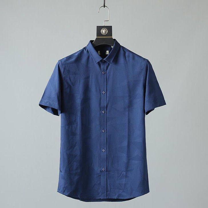 线下499！剪标撤柜一线夏新款暗纹印花商务...