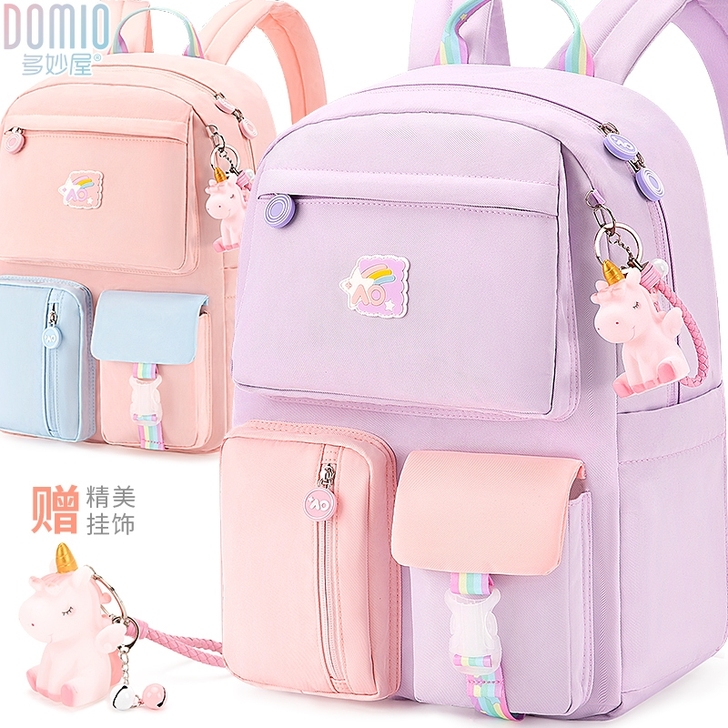 多妙屋书包小学生女生一三四年级女孩新款超轻...