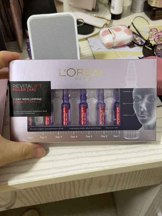 欧莱雅安瓶精华 用了一支剩六支
