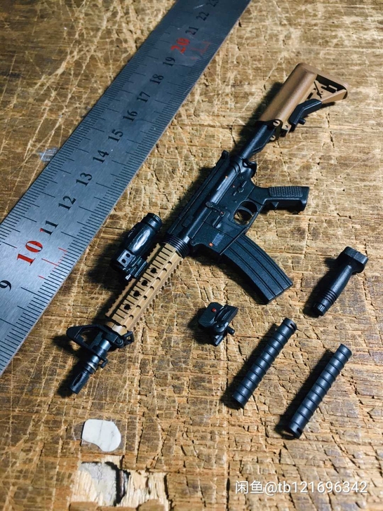 1/6兵人武器 m4突击装备 海豹六队 1...