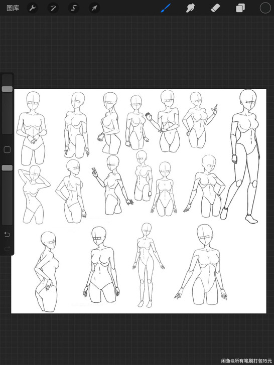 Procreate人体笔刷